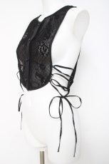 画像2: axes femme POETIQUE / サイドレースアップベスト M 黒 Y-26-05-10-067-AX-TO-SZ-ZY (2)
