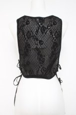 画像3: axes femme POETIQUE / サイドレースアップベスト M 黒 Y-26-05-10-067-AX-TO-SZ-ZY (3)