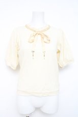 画像1: axes femme / チャーム付リブトップス F 黒 Y-26-05-10-077-AX-TO-SZ-ZY (1)
