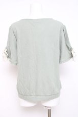 画像2: axes femme / ローズ刺繍カットカーディガン M グリーン Y-26-05-10-085-AX-TO-SZ-ZY (2)