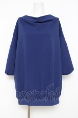 画像1: Deorart / 裾絞りドレープネックトップス L ネイビー Y-26-05-10-094-PU-TO-SZ-ZY (1)