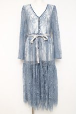 画像1: axes femme / 総レースガウン  サックス Y-26-05-10-096-AX-TO-SZ-ZY (1)