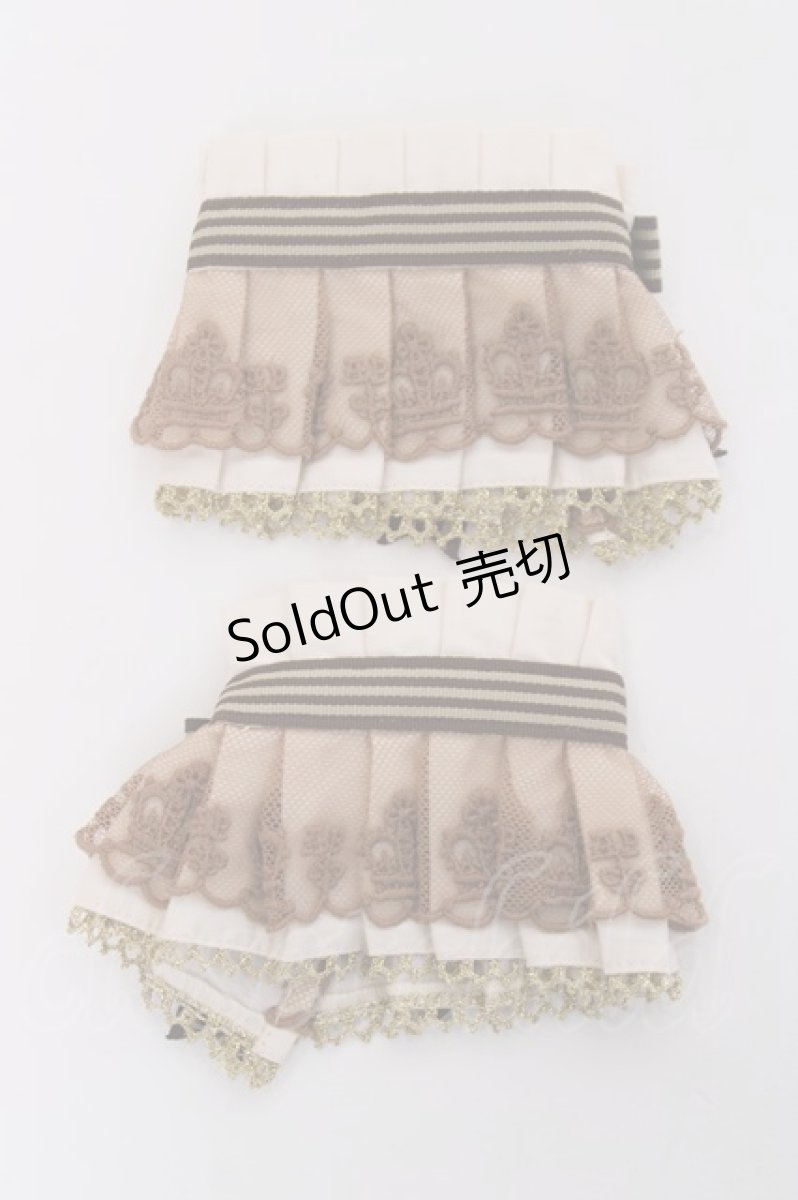 画像2: Angelic Pretty / Chocolate Pieceプリーツカフス  アイボリー Y-26-05-10-016-AP-ZA-SZ-ZY (2)