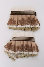 画像2: Angelic Pretty / Chocolate Pieceプリーツカフス  アイボリー Y-26-05-10-016-AP-ZA-SZ-ZY (2)