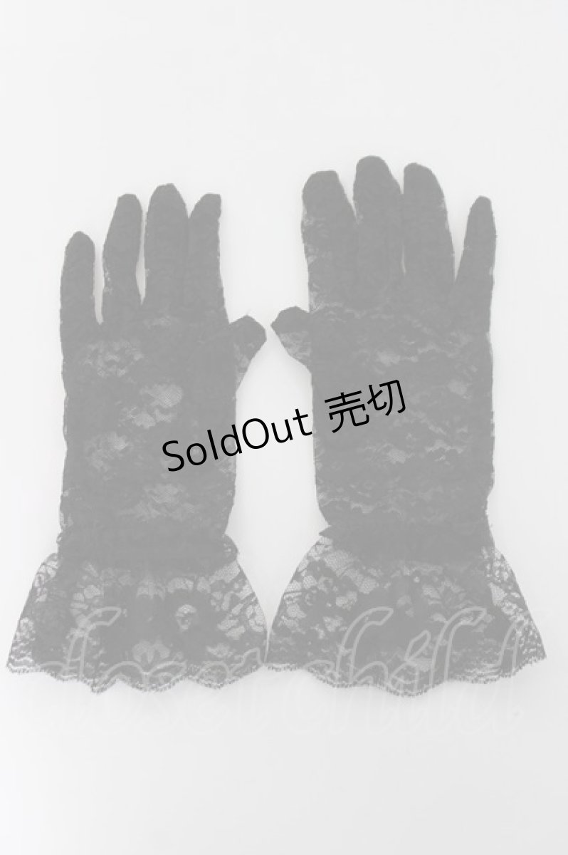 画像1: GOTH / レース手袋  黒 Y-26-05-10-019-GO-ZA-SZ-ZY (1)
