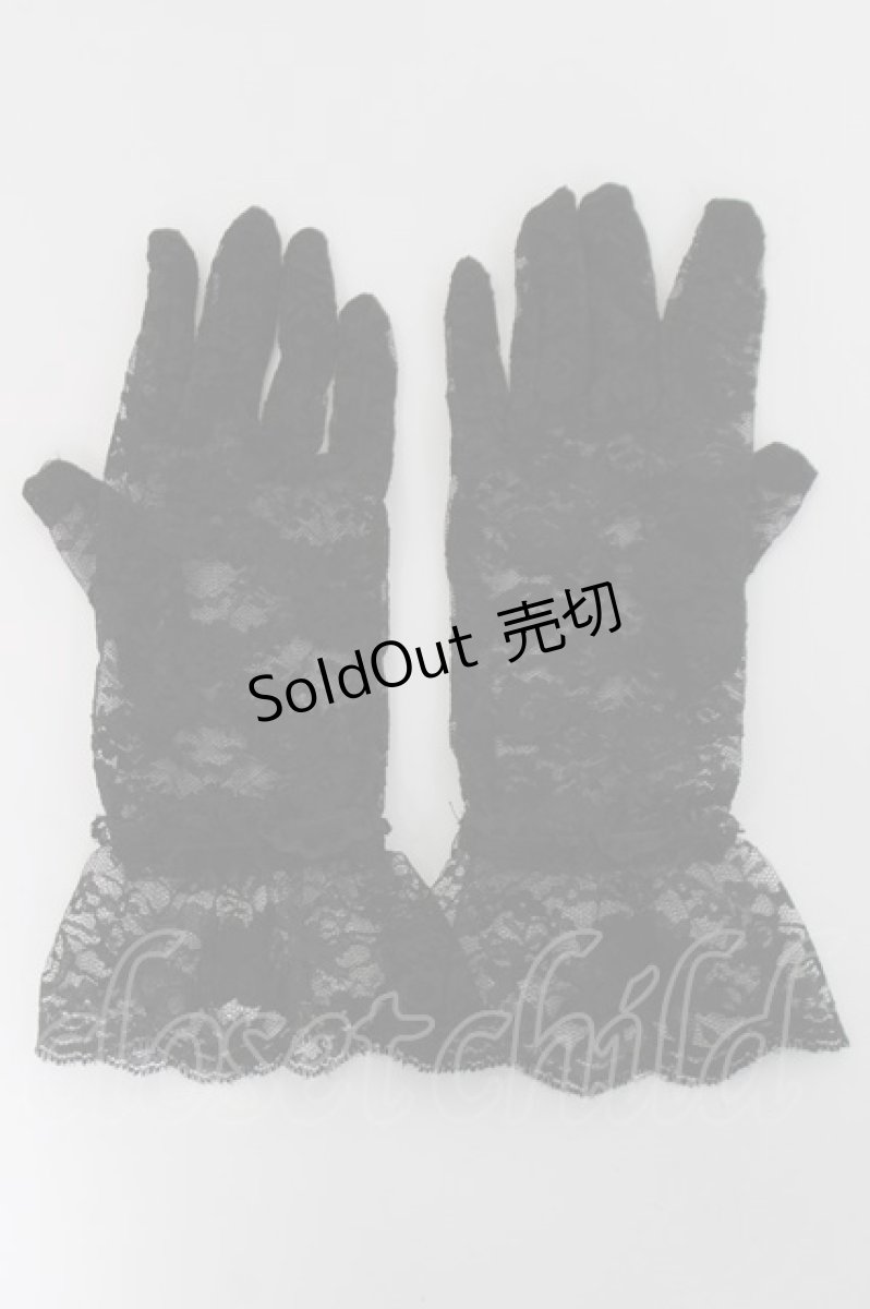 画像2: GOTH / レース手袋  黒 Y-26-05-10-019-GO-ZA-SZ-ZY (2)