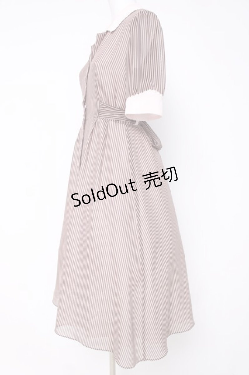 画像2: MILK / Candy girl dress  ピンクショコラストライプ Y-26-05-10-140-ML-OP-SZ-ZY (2)