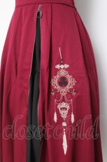 画像4: axes femme / チャイナ風刺繍キャミワンピース  ワイン Y-26-05-10-146-AX-OP-SZ-ZY (4)