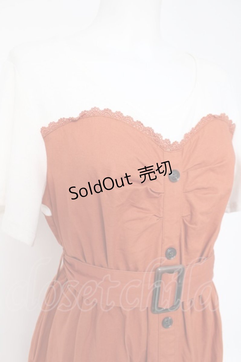 画像3: axes femme / ドッキングトレンチワンピース  オレンジ Y-26-05-10-149-AX-OP-SZ-ZS (3)