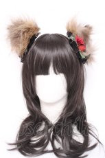 画像4: GOTHIC HOLIC / ローズアニマル耳クリップ   Y-26-05-10-023-PU-AC-SZ-ZY (4)