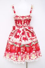 画像3: Angelic Pretty / Melty Berry Princessジャンパースカート  アカ Y-26-05-10-157-AP-OP-SZ-ZY (3)