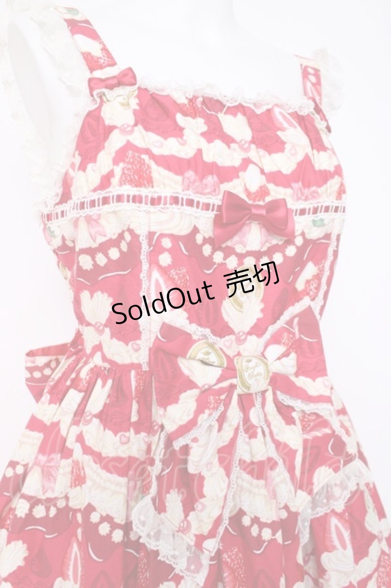 画像5: Angelic Pretty / Melty Berry Princessジャンパースカート  アカ Y-26-05-10-157-AP-OP-SZ-ZY (5)