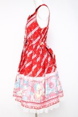 画像2: Angelic Pretty / MELODY TOYS襟付ジャンパースカートSet  アカ Y-26-05-10-158-AP-OP-SZ-ZY (2)