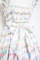 画像4: Angelic Pretty / Happy Garlandジャンパースカート  シロ Y-26-05-10-159-AP-OP-SZ-ZY (4)