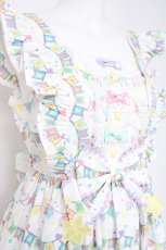 画像5: Angelic Pretty / Happy Garlandジャンパースカート  シロ Y-26-05-10-159-AP-OP-SZ-ZY (5)