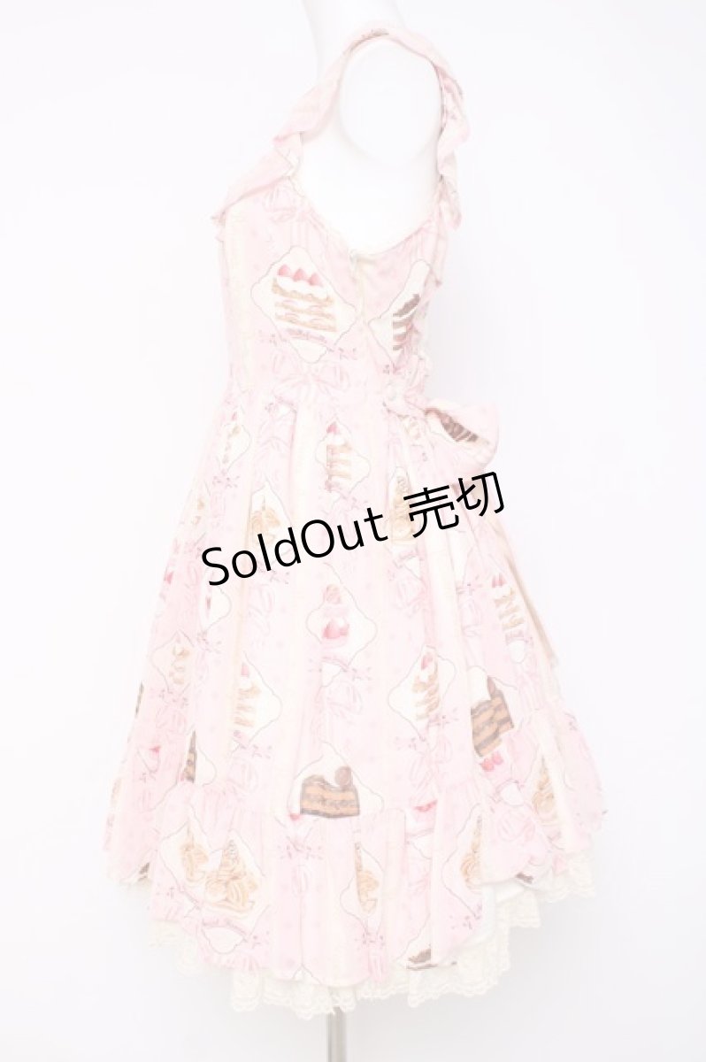 画像2: Angelic Pretty / Petit Patisserieティアードジャンパースカート  ピンク Y-26-05-10-160-AP-OP-SZ-ZY (2)