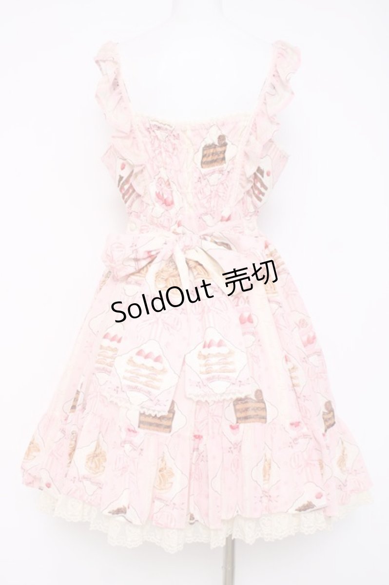 画像3: Angelic Pretty / Petit Patisserieティアードジャンパースカート  ピンク Y-26-05-10-160-AP-OP-SZ-ZY (3)