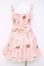 画像3: Angelic Pretty / Petit Patisserieティアードジャンパースカート  ピンク Y-26-05-10-160-AP-OP-SZ-ZY (3)