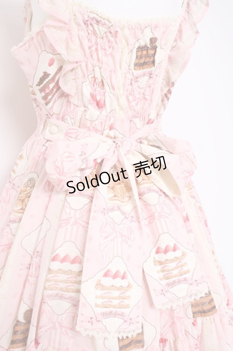 画像4: Angelic Pretty / Petit Patisserieティアードジャンパースカート  ピンク Y-26-05-10-160-AP-OP-SZ-ZY (4)