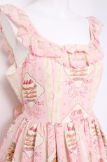 画像5: Angelic Pretty / Petit Patisserieティアードジャンパースカート  ピンク Y-26-05-10-160-AP-OP-SZ-ZY (5)