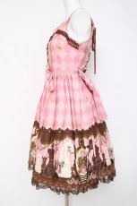 画像2: Angelic Pretty / 東京店リニューアルオープン5周年記念Chess Chocolateジャンパースカートセット  ピンク Y-26-05-10-161-AP-OP-SZ-ZY (2)