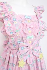 画像5: Angelic Pretty / Happy Garlandジャンパースカート  ピンク Y-26-05-10-162-AP-OP-SZ-ZY (5)
