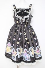 画像1: Angelic Pretty / Dreamy Night Cakesジャンパースカート  黒 Y-26-05-10-165-AP-OP-SZ-ZY (1)