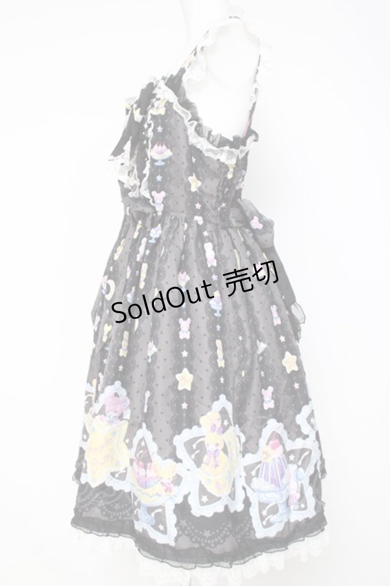 画像2: Angelic Pretty / Dreamy Night Cakesジャンパースカート  黒 Y-26-05-10-165-AP-OP-SZ-ZY (2)
