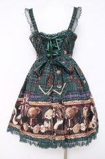 画像3: Angelic Pretty / British Bearジャンパースカート  グリーン Y-26-05-10-166-AP-OP-SZ-ZY (3)