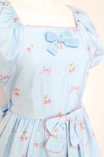 画像5: Innocent World / チェリーキャットワンピース  サックス Y-26-05-10-169-IW-OP-SZ-ZY (5)