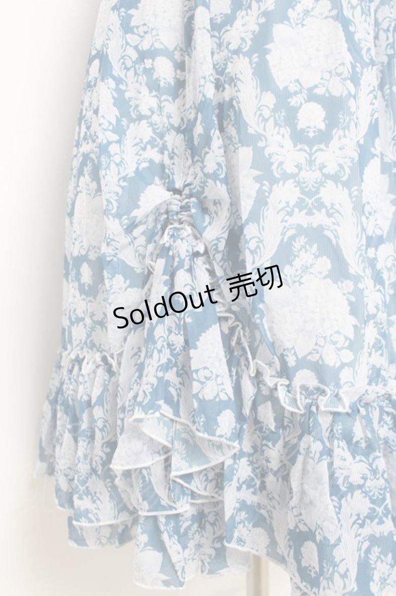 画像6: berry&wood / Hoshibako Works×berry&wood 紫陽花の咲く頃襟付きジャンパースカート S サックス Y-26-05-10-170-LO-OP-SZ-ZY (6)