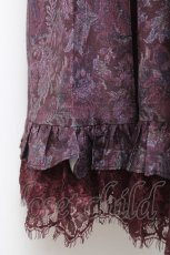 画像3: axes femme NOSTALGIE / ゴブラン風花柄スカート M ワイン Y-26-05-10-180-AX-SK-SZ-ZY (3)