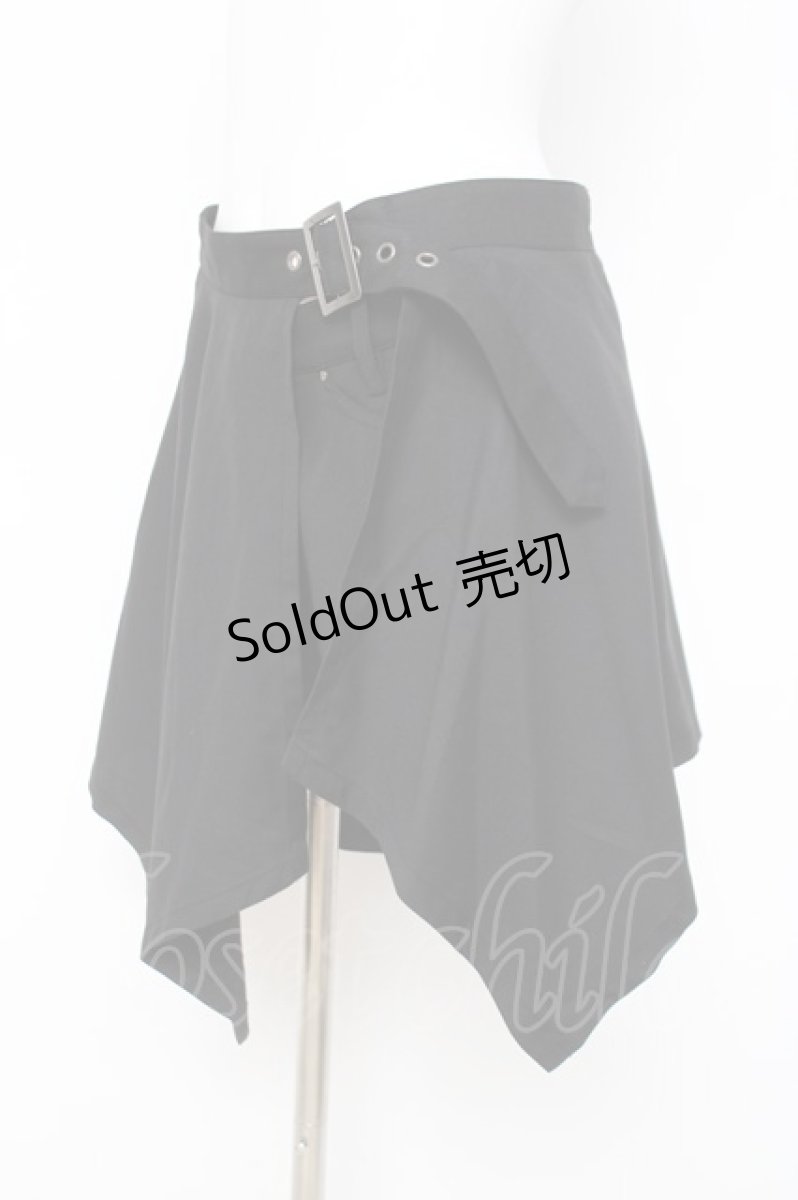 画像2: PEACE NOW / レイヤード付きショートパンツ  黒 Y-26-05-10-186-PU-PA-SZ-ZY (2)