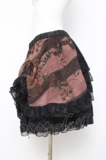 画像2: FRILL / フラワープリントフリルボリュームスカート  ブラウン Y-26-05-10-189-HN-SK-SZ-ZY (2)