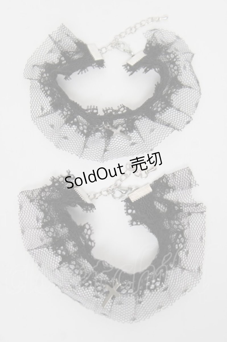 画像1: GOTH / レースブレスレット  黒 Y-26-05-10-005-GO-ZA-SZ-ZY (1)