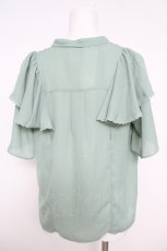 画像2: axes femme / ミックスフルーツ刺繍ブラウス  グリーン Y-26-05-12-043-AX-BL-SZ-ZY (2)