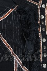 画像3: OZZ ANGELO / ハイカットスナップボタンシャツ  黒 Y-26-05-12-053-OO-BL-SZ-ZY (3)