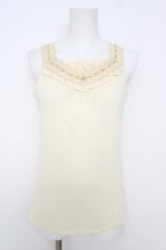画像1: axes femme / BACKリボンタンクトップ  生成り Y-26-05-12-054-AX-TO-SZ-ZY (1)
