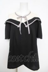 画像1: axes femme POETIQUE / 襟デザインオフショルトップス  黒 Y-26-05-12-057-AX-TO-SZ-ZY (1)