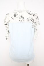 画像2: axes femme / フロッキーチュール切替プルオーバー  サックス Y-26-05-12-059-AX-TO-SZ-ZY (2)