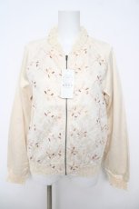 画像1: axes femme / チュール刺繍スカジャン  生成り Y-26-05-12-060-AX-TO-SZ-ZY (1)
