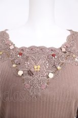 画像3: axes femme / ローズガーデン×蝶レースプルオーバー M モカ Y-26-05-12-067-AX-TO-SZ-ZY (3)