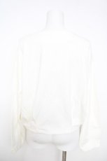 画像2: axes femme / パールデザインカットカーデ F 白 Y-26-05-12-073-AX-TS-SZ-ZY (2)