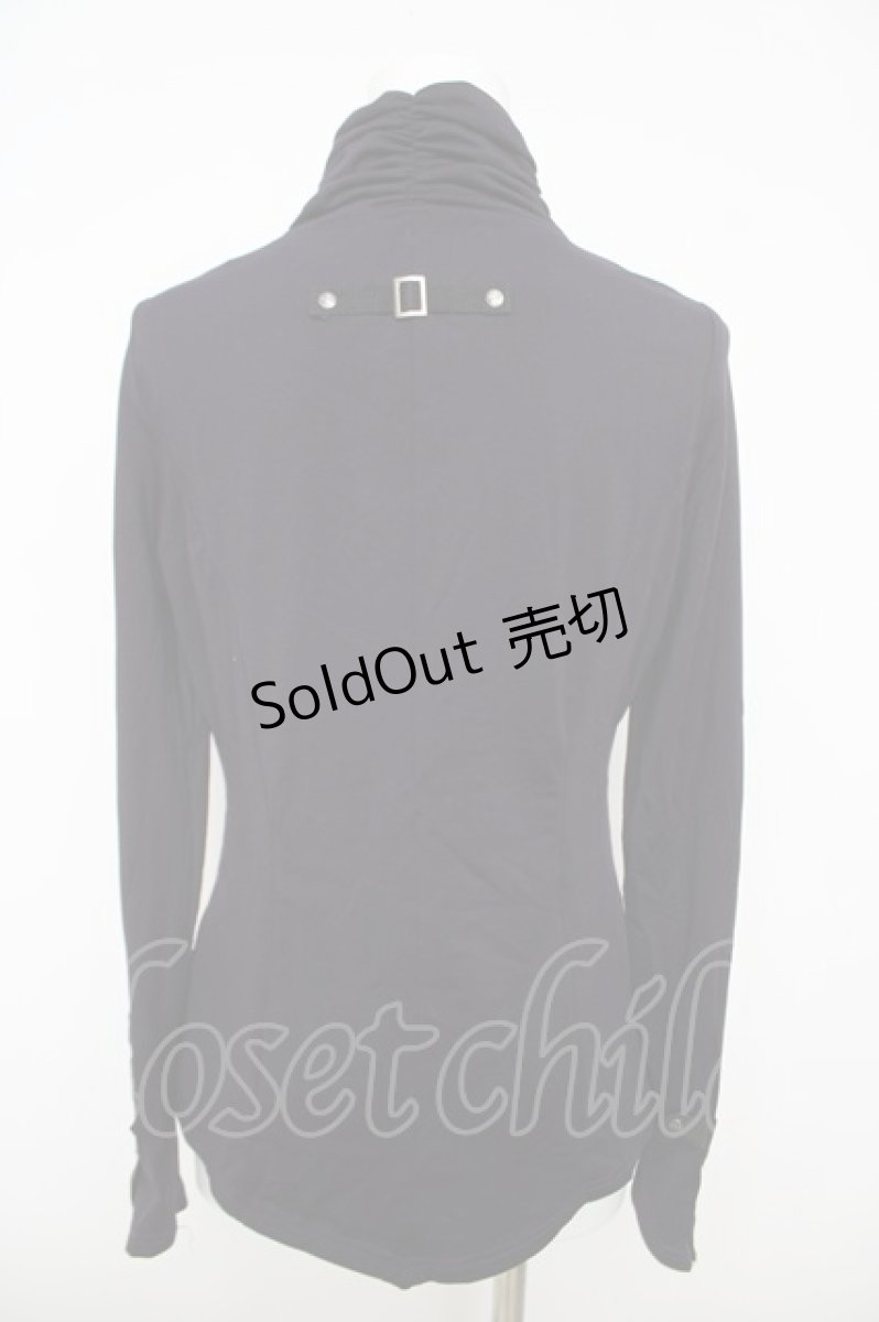 画像2: Ozz Croce / フロントメッシュハイネックカットソー  パープル Y-26-05-12-078-OO-TO-SZ-ZY (2)