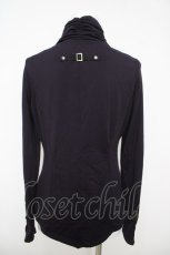 画像2: Ozz Croce / フロントメッシュハイネックカットソー  パープル Y-26-05-12-078-OO-TO-SZ-ZY (2)