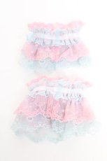 画像2: Angelic Pretty / ハートチャーム配色お袖とめ  ピンク×サックス Y-26-05-12-001-AP-ZA-SZ-ZY (2)