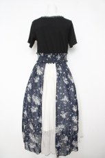 画像2: axes femme / 切替えスカートドッキングワンピース M 黒 Y-26-05-12-088-AX-OP-SZ-ZY (2)