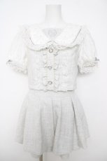 画像1: NOEMIE / お嬢さんパールセーラーパールセットアップ  グレー Y-26-05-12-089-LO-OP-SZ-ZY (1)