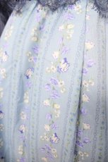 画像3: axes femme / 花ストライプ柄ドッキングワンピース M 紺 Y-26-05-12-099-AX-OP-SZ-ZY (3)