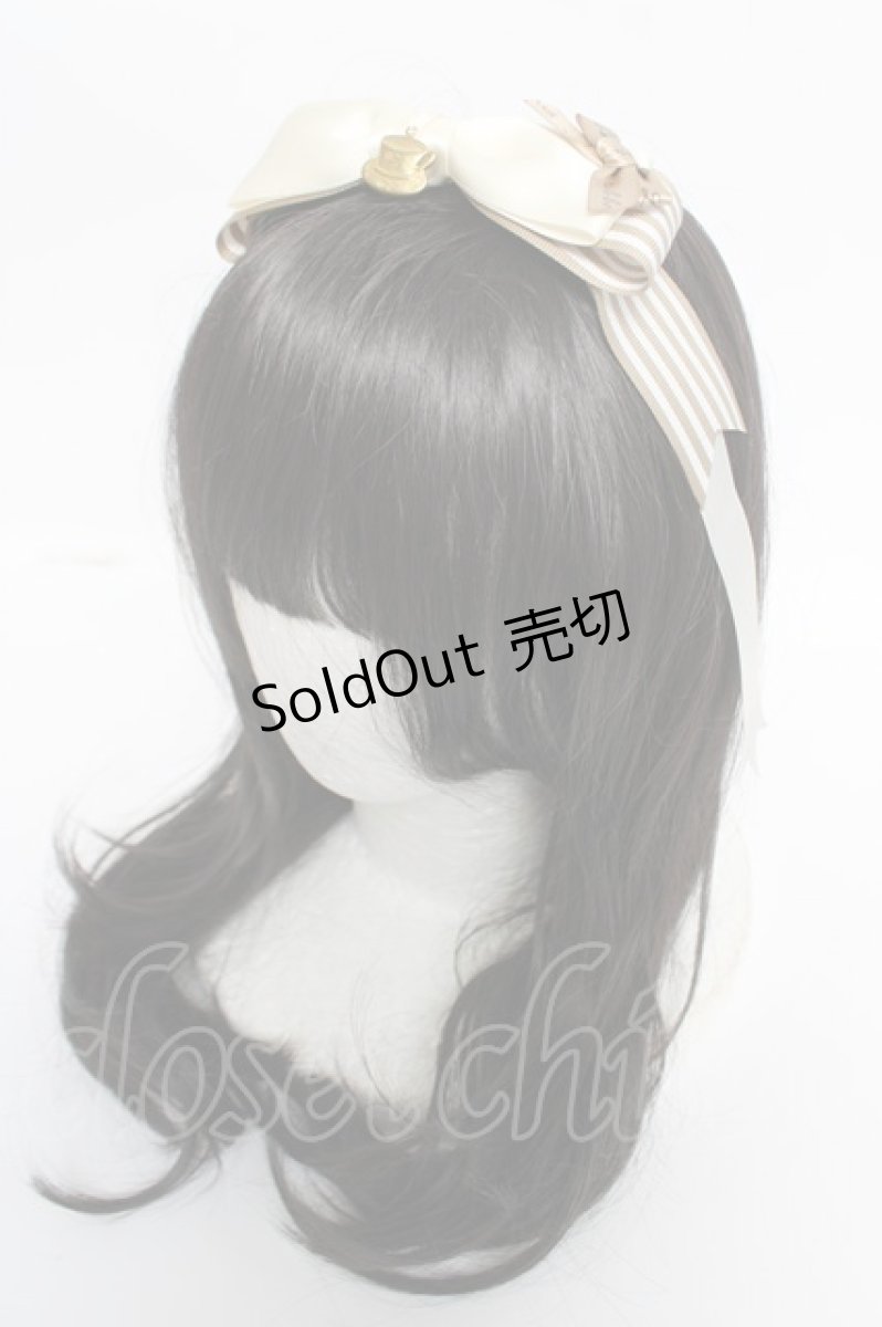 画像1: LOTUS ribbon / チャーム付きリボンクリップ  アイボリー Y-26-05-12-011-LO-AC-SZ-ZY (1)